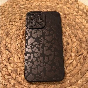 Elegant Black Patterned Phone Case iPhone 13 Pro Max